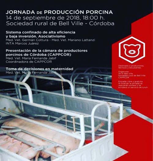 Jornada de Producción Porcina en Bell Ville