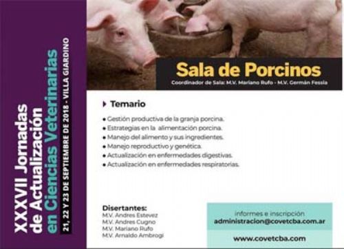Jornadas de Actualización Veterinaria en Villa Giardino (Cba)