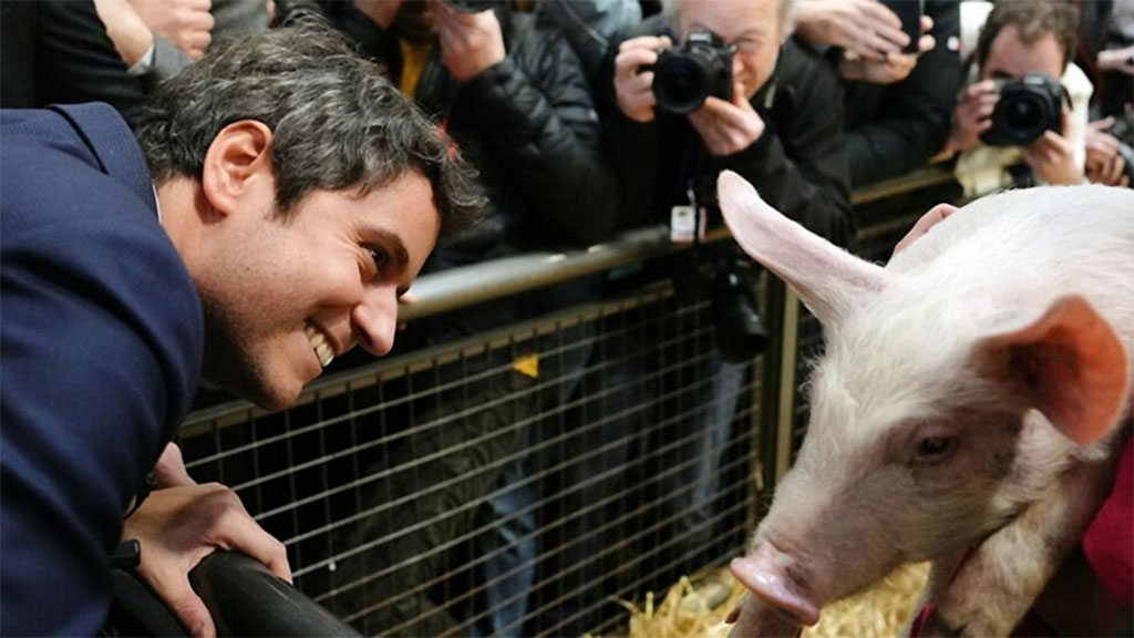 Francia muestra los granjeros y los consumidores que vendrán