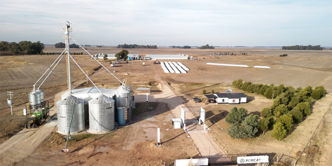 La granja Porcap en Daireaux funciona con una eficiente integración