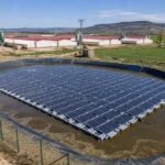 En España, una granja cubre los purines con paneles solares